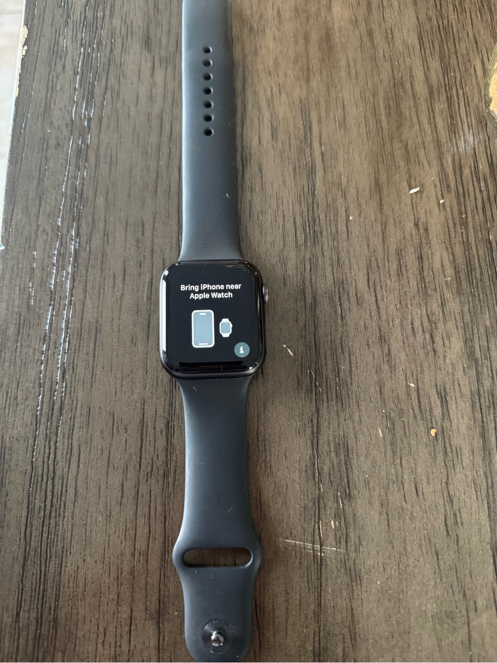 Apple Watch in Black with Black Sport Band